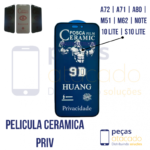 P-0351 PELICULA SAMSUNG A72 | A71 | A80 | M51 | M62 | NOTE 10 LITE | S10 LITE CERAMICA FOSCA PRIVACIDADE