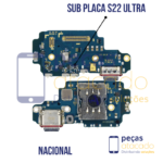 SB-0344 SUB PLACA DE CARGA SAMSUNG S22 ULTRA  | SM-S908B (VER: Q) ORIGINAL NACIONAL
