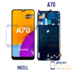 S-0871 FRONTAL SAMSUNG A70 (SM-705) COM ARO INCELL 1:1