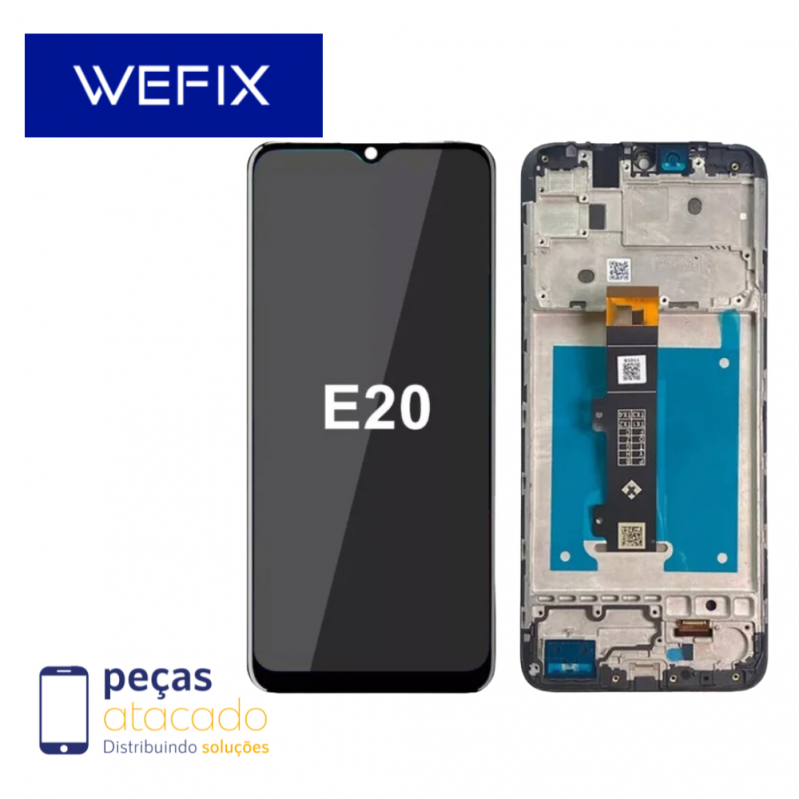 S-0359 FRONTAL MOTOROLA MOTO E20 (XT2155) COM ARO WEFIX IPS