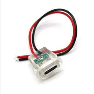 C-0073 CONECTOR TIPO C COM FIO E LED PARA ADAPTAÇÃO