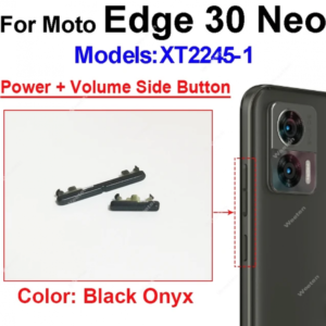 BE-0026 BOTAO EXTERNO POWER E VOLUME MOTOROLA MOTO EDGE 30 NEO (XT2245) | EDGE 30 NEO POWER (Prata)