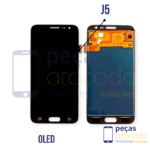 FRONTAL SAMSUNG J5 (SM-J500) SEM ARO PRETO ORIGINAL CHINA OLED