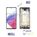 S-0801 FRONTAL SAMSUNG A53 COM ARO PRETO INCELL IPS