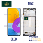 S-0517 FRONTAL SAMSUNG M52 (SM-M526B) COM ARO PRETO WE KEEP OLED 1.1