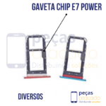 CH-0041 GAVETA DE CHIP MOTOROLA MOTO E7 POWER AZUL