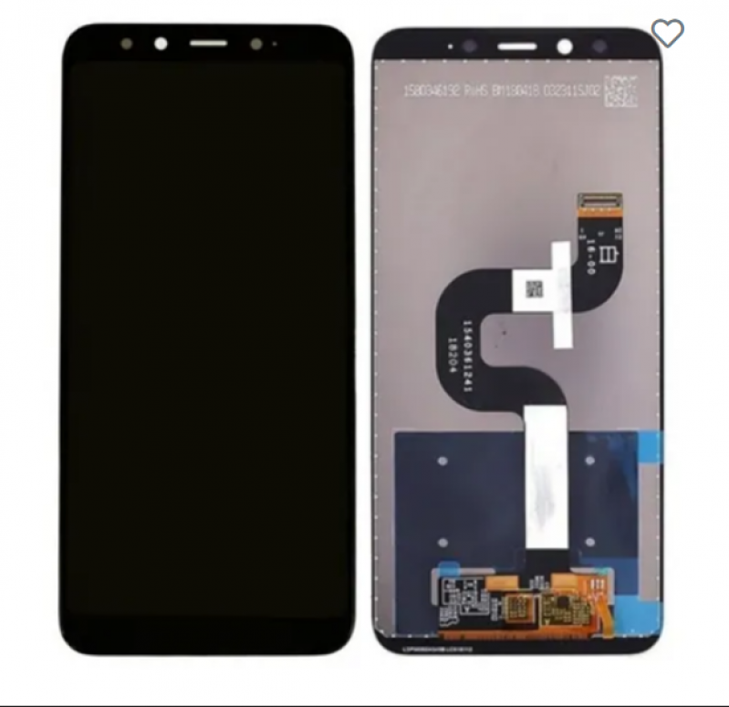 S-0968 FRONTAL XIAOMI MI A2 SEM ARO PRETA ORIGINAL CHINA IPS