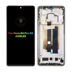 S-0947 FRONTAL XIAOMI POCO X6 PRO 5G (220415T) | REDMI TURBO 3 COM ARO PRETO ORIGINAL CHINA AMOLED