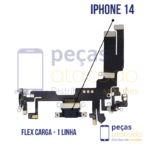 SB-0298 FLEX CONECTOR DE CARGA IPHONE 14 PRIME (Preto)
