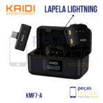 MICROFONE LAPELA PARA LIGHTNING MAGNETICO KAIDI (KMF7-A)