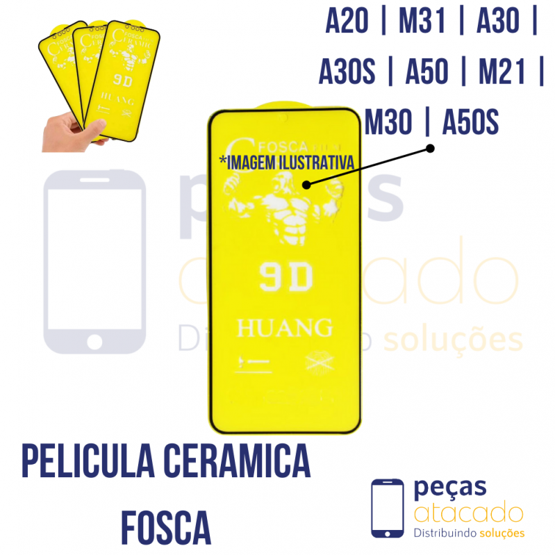 P-0629 PELICULA SAMSUNG A20 | M31 | A30 | A30S | A50 | M21 | M30 | A50S CERAMICA FOSCA