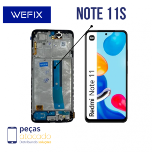 S-0251 FRONTAL XIAOMI NOTE 11S | NOTE 11 4G | POCO M4 PRO COM ARO PRETO AMOLED WEFIX