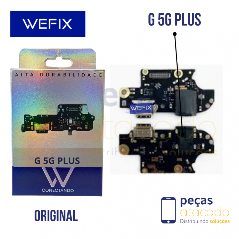 SUB PLACA DE CARGA MOTOROLA MOTO G 5G PLUS ORIGINAL