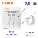 CABO KAIDI TIPO C PARA TIPO C PD 60W (KD-02C)