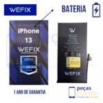 BA-0625 BATERIA WEFIX IPHONE 13 (A2631) ANATEL (1 ANO DE GARANTIA)