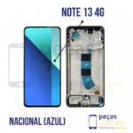 S-0986 FRONTAL XIAOMI NOTE 13 4G COM ARO AZUL NACIONAL OLED