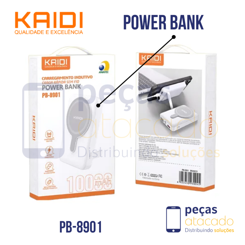 POWER BANK KAIDI 10.000 PB-8901