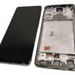 S-0720 FRONTAL SAMSUNG A72/ A725 COM ARO PRATA INCELL