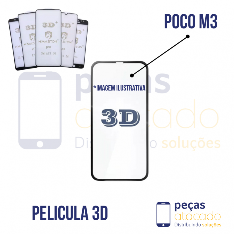 P-0318 PELICULA XIAOMI POCO M3 3D