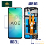 S-0992 FRONTAL SAMSUNG A06 5G (SM-A065) COM ARO PRETO INCELL WE KEEP
