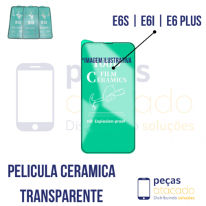 P-0257 PELICULA MOTOROLA MOTO E6S | E6I | E6 PLUS CERAMICA TRANSPARENTE