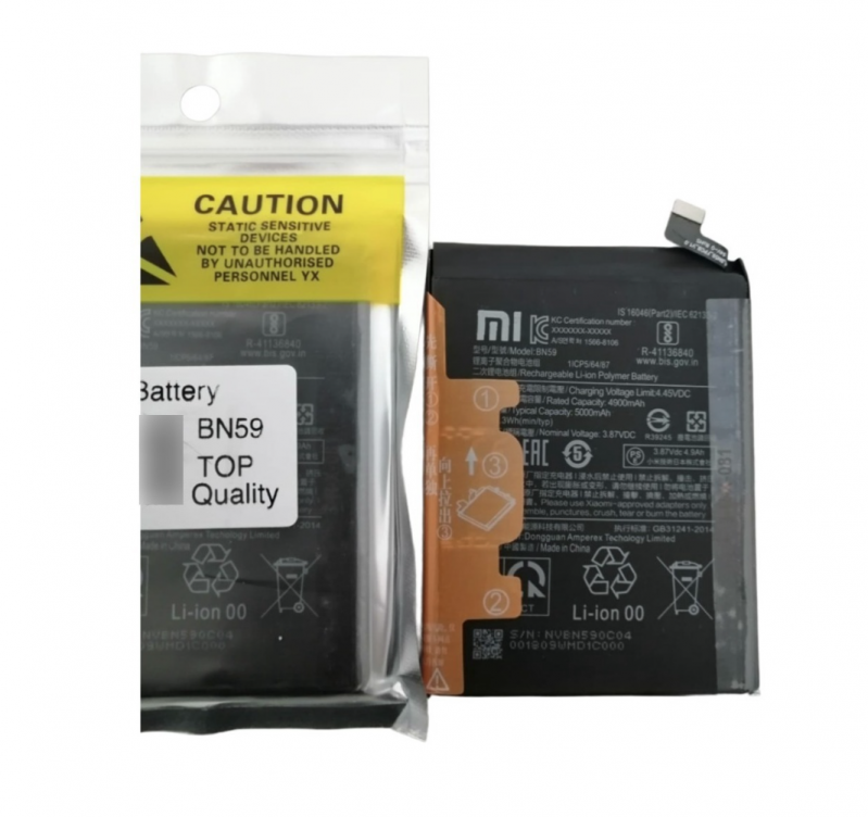 BA-0126 BATERIA 1 LINHA XIAOMI NOTE 10 | 4G | 5G (BN59)