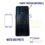 TAMPA TRASEIRA MOTOROLA MOTO G6 PRETO