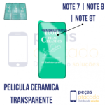 P-0280 PELICULA XIAOMI REDMI NOTE  7 | NOTE 8 | NOTE 8T CERAMICA TRANSPARENTE