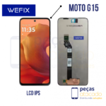 S-0665 FRONTAL MOTOROLA MOTO G15 (XT2521) SEM ARO WEFIX IPS