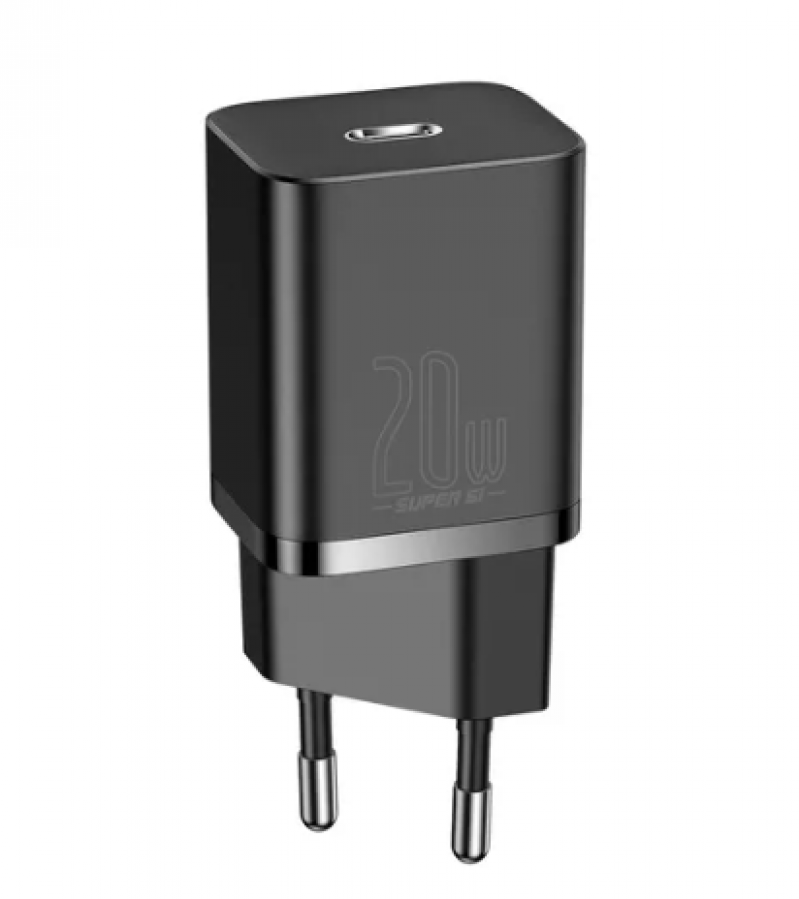 FONTE BASEUS USB-C GAN 5 1C 20W (MINI) PRETO