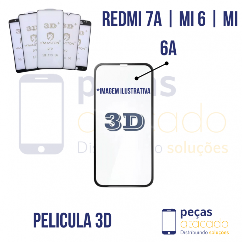 P-0343 PELICULA XIAOMI REDMI 7A | MI 6 | MI 6A 3D