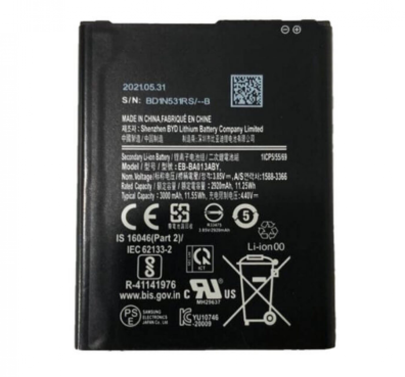 BA-0004 BATERIA 1 LINHA SAMSUNG A01 CORE (SM-A013) (EB-BA013)