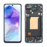S-0963 FRONTAL SAMSUNG A55 5G (A556) COM ARO ROXO VIBE OLED