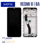 S-0742 FRONTAL XIAOMI REDMI 8A | REDMI 8  COM ARO PRETO WEFIX IPS