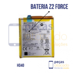 BA-0108 BATERIA 1 LINHA MOTOROLA MOTO Z2 FORCE (XT1689) (HD40)