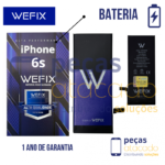 BA-0613 BATERIA WEFIX IPHONE 6S (A1633) ANATEL (1 ANO DE GARANTIA)