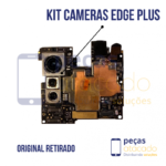 G-0063 KIT CAMERAS FRONTAIS E TRASEIRAS MAIS PLACAS SUCATAS ORIGINAL RETIRADO MOTO EDGE PLUS 5G