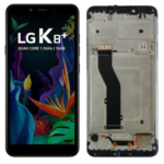 S-0543 FRONTAL LG K8 PLUS (LMX120) COM ARO PRETA ORIGINAL CHINA IPS
