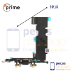 SB-0293 FLEX CARGA CONECTOR IPHONE 8G PLUS PRIME – Preto (PRIME) (Preto)