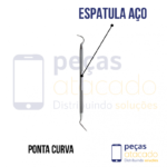 ESPATULA DE AÇO COM PONTA CURVA