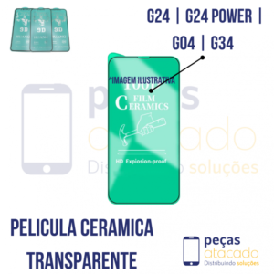 P-0214 PELICULA MOTOROLA MOTO G24 | G24 POWER | G04 | G34 CERAMICA TRANSPARENTE