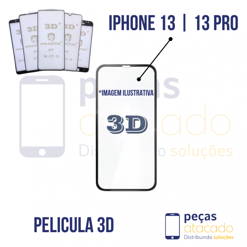 P-0590 PELICULA IPHONE 13 | 13 PRO 3D