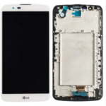 S-0547 FRONTAL LG K10 (K430) COM ARO BRANCA ORIGINAL CHINA IPS COM ESCRITA