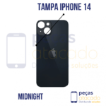 N-0068 TAMPA TRASEIRA IPHONE 14 BRANCO ESTELAR