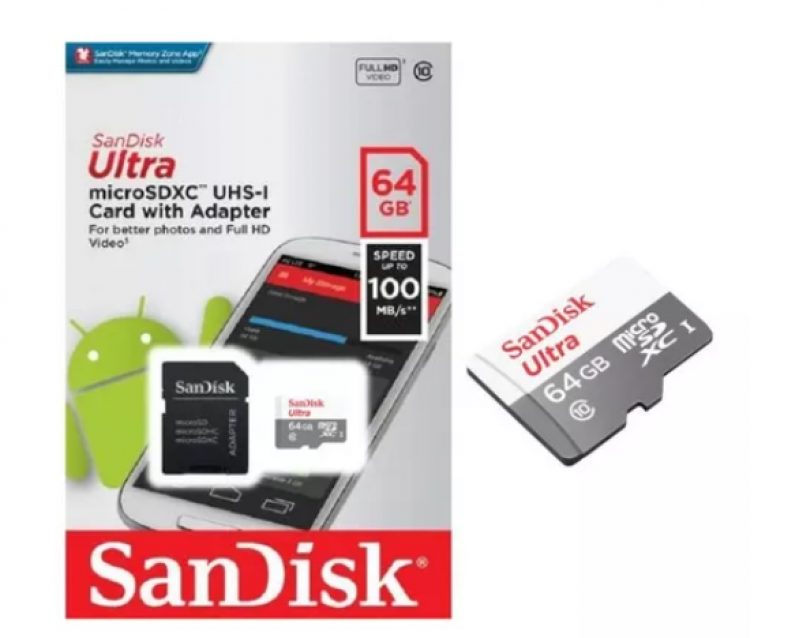 CARTAO DE MEMORIA SANDISK ULTRA 64GB