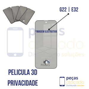 P-0206 PELICULA MOTOROLA MOTO G22 | E32 3D PRIVACIDADE