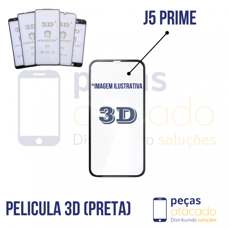 P-0678 PELICULA SAMSUNG J5 PRIME PRETA 3D
