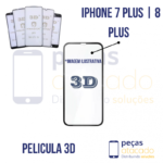 P-0367 PELICULA IPHONE 7 PLUS | 8 PLUS 3D (Branco)