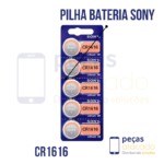 PILHA BATERIA BOTAO CR1616 3V LITHIUM SONY