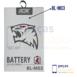 BA-0392 BATERIA ROX LG K22 (K200BMW) K22 PLUS (K200BAW) (BL-M03) (1 ANO DE GARANTIA)